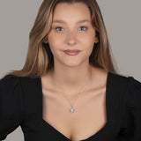 Schneeflocke kette Für Damen 925er Silber mit Anhänger