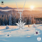 Schneeflocke kette Für Damen 925er Silber mit Anhänger