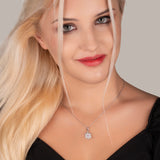 Schneeflocke kette Für Damen 925er Silber mit Anhänger