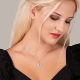 Schneeflocke kette Für Damen 925er Silber mit Anhänger