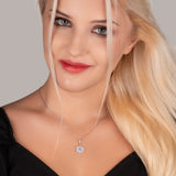 Schneeflocke kette Für Damen 925er Silber mit Anhänger