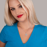Schneeflocke kette Für Damen 925er Silber mit Anhänger