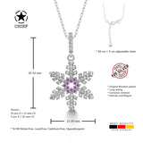 Schneeflocke kette Für Damen 925er Silber mit Anhänger