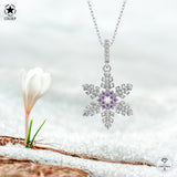 Schneeflocke kette Für Damen 925er Silber mit Anhänger