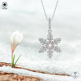 Schneeflocke kette Für Damen 925er Silber mit Anhänger