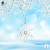 Schneeflocke kette Für Damen 925er Silber mit Anhänger