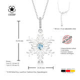Schneeflocke kette Für Damen 925er Silber mit Anhänger