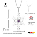 Schneeflocke kette Für Damen 925er Silber mit Anhänger