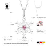 Schneeflocke kette Für Damen 925er Silber mit Anhänger