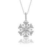 Schneeflocke kette Für Damen 925er Silber mit Anhänger