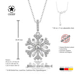 Schneeflocke kette Für Damen 925er Silber mit Anhänger