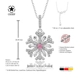Schneeflocke kette Für Damen 925er Silber mit Anhänger