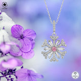 Schneeflocke kette Für Damen 925er Silber mit Anhänger