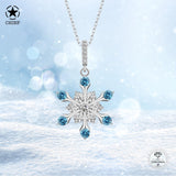 Schneeflocke kette Für Damen 925er Silber mit Anhänger