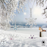 Schneeflocke kette Für Damen 925er Silber mit Anhänger