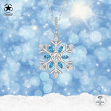 Schneeflocke kette Für Damen 925er Silber mit Anhänger