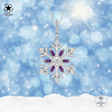 Schneeflocke kette Für Damen 925er Silber mit Anhänger