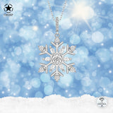 Schneeflocke kette Für Damen 925er Silber mit Anhänger