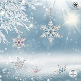 Schneeflocke kette Für Damen 925er Silber mit Anhänger