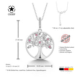 Lebensbaum kette Für Damen 925er Silber mit Anhänger