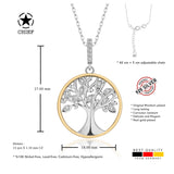 Lebensbaum kette Für Damen 925er Silber mit Anhänger