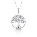Lebensbaum kette Für Damen 925er Silber mit Anhänger