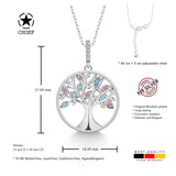 Lebensbaum kette Für Damen 925er Silber mit Anhänger