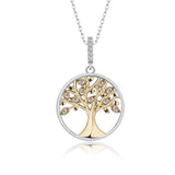 Lebensbaum kette Für Damen 925er Silber mit Anhänger