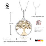 Lebensbaum kette Für Damen 925er Silber mit Anhänger