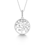 Lebensbaum kette Für Damen 925er Silber mit Anhänger