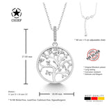 Lebensbaum kette Für Damen 925er Silber mit Anhänger