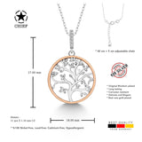 Lebensbaum kette Für Damen 925er Silber mit Anhänger