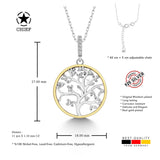 Lebensbaum kette Für Damen 925er Silber mit Anhänger