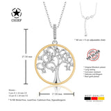 Lebensbaum kette Für Damen 925er Silber mit Anhänger