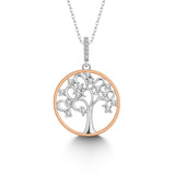 Lebensbaum kette Für Damen 925er Silber mit Anhänger