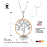 Lebensbaum kette Für Damen 925er Silber mit Anhänger