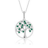Lebensbaum kette Für Damen 925er Silber mit Anhänger