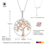 Lebensbaum kette Für Damen 925er Silber mit Anhänger
