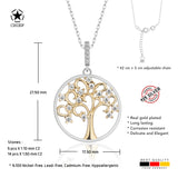 Lebensbaum kette Für Damen 925er Silber mit Anhänger