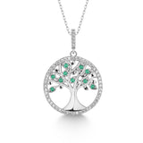 Lebensbaum kette Für Damen 925er Silber mit Anhänger