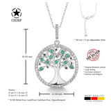 Lebensbaum kette Für Damen 925er Silber mit Anhänger