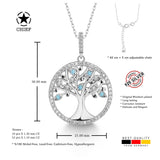 Lebensbaum kette Für Damen 925er Silber mit Anhänger