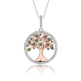 Lebensbaum kette Für Damen 925er Silber mit Anhänger