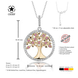 Lebensbaum kette Für Damen 925er Silber mit Anhänger