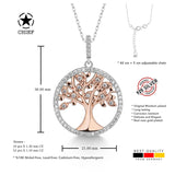 Lebensbaum kette Für Damen 925er Silber mit Anhänger