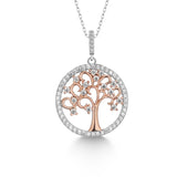 Lebensbaum kette Für Damen 925er Silber mit Anhänger