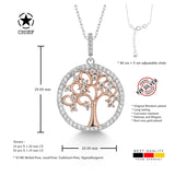 Lebensbaum kette Für Damen 925er Silber mit Anhänger