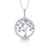 Lebensbaum kette Für Damen 925er Silber mit Anhänger