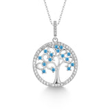 Lebensbaum kette Für Damen 925er Silber mit Anhänger