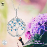 Lebensbaum kette Für Damen 925er Silber mit Anhänger